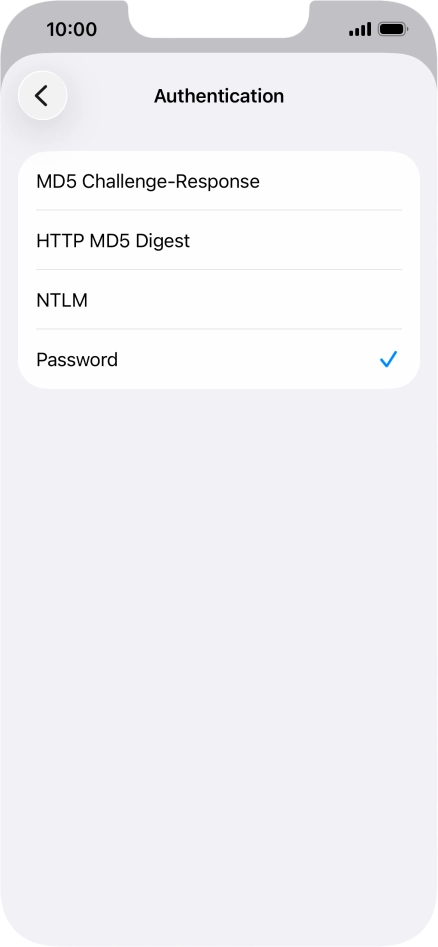 Press Password.
