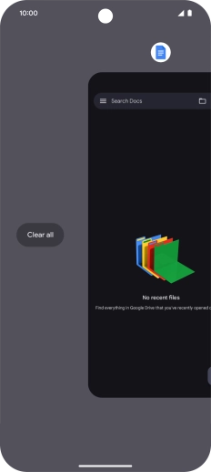 Press Clear all.