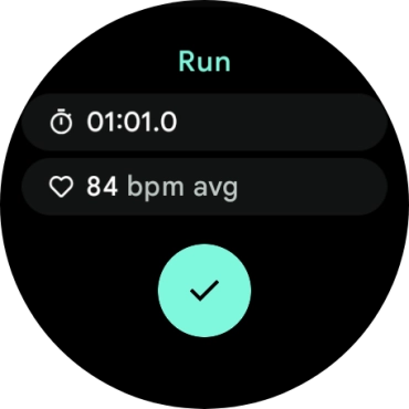 Press the confirm icon.