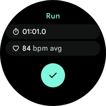 Press the confirm icon.