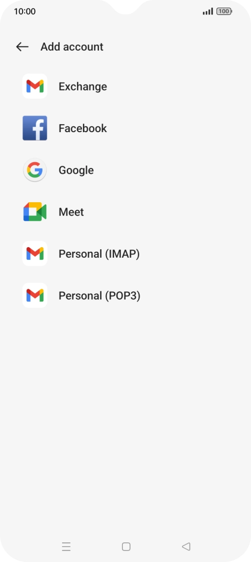 Press Google.