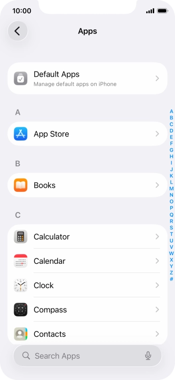 Press App Store.