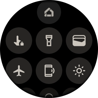 Press the find my phone icon to send a signal to your phone.