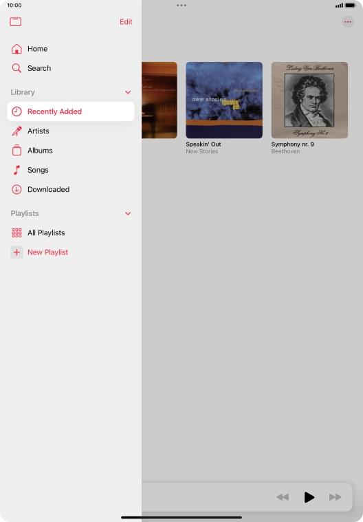 Press New Playlist.