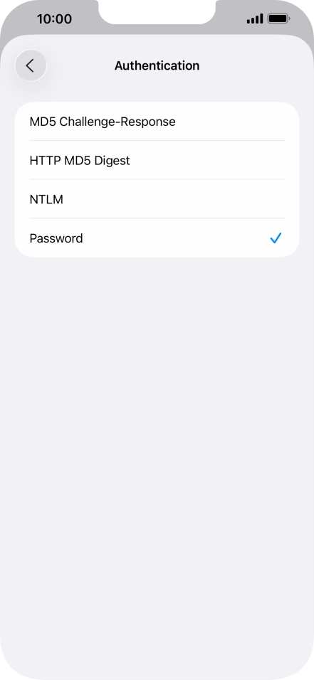 Press Password.