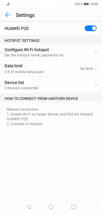 Press the Home key to return to the home screen.