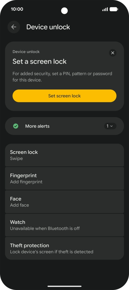 Press Fingerprint.
