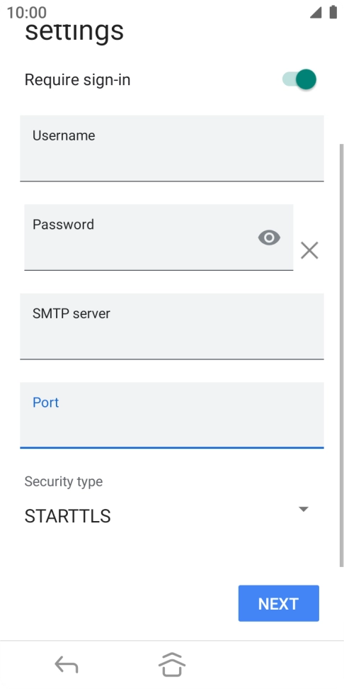 Press the drop down list below 
