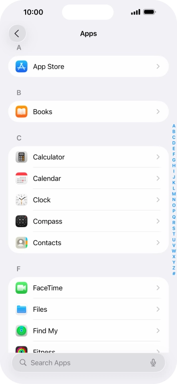 Press App Store.