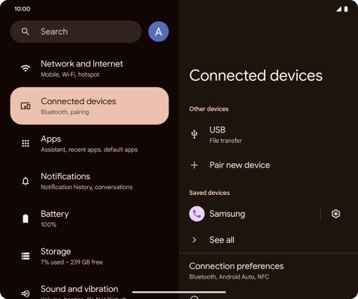 Slide your finger upwards starting from the bottom of the screen to return to the home screen.