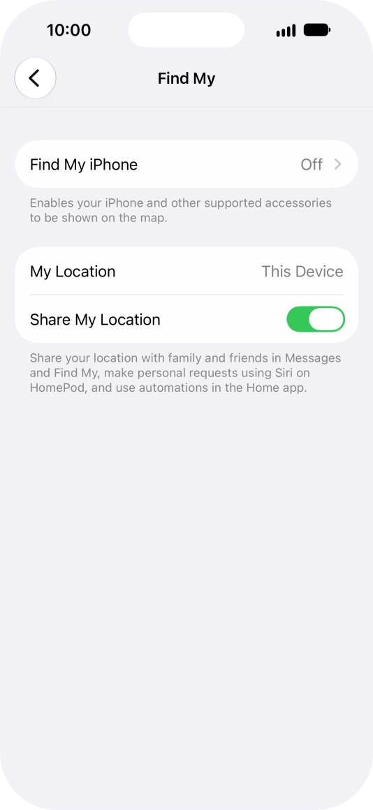 Press Find My iPhone.