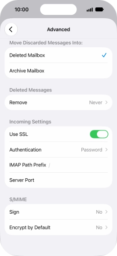 Press Authentication.