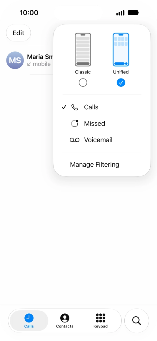 Press Voicemail.