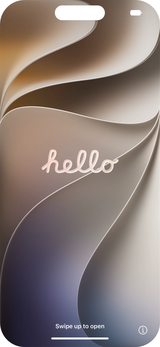 Slide your finger upwards starting from the bottom of the screen.
