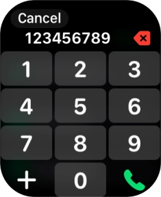 Key in the required number and press the call icon.