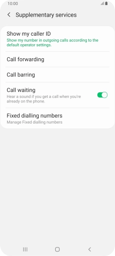 Press Fixed dialling numbers.