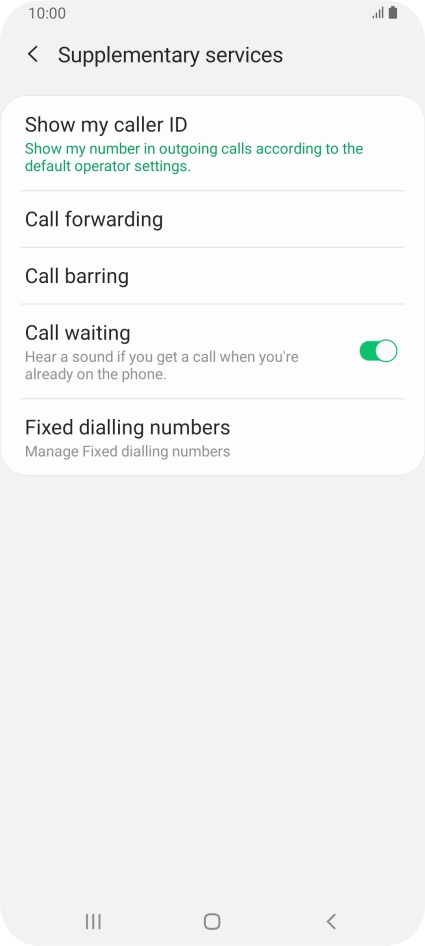Press Fixed dialling numbers.