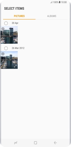 Press the required picture.