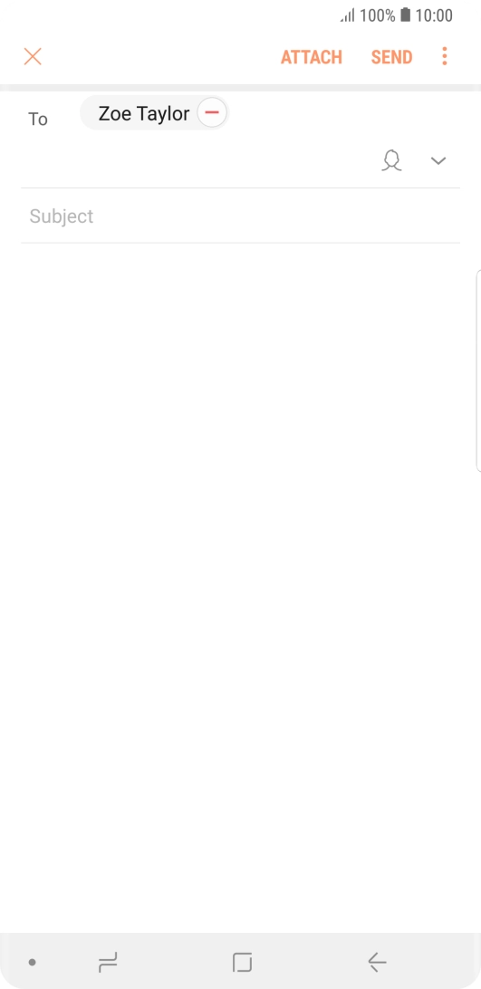 Press Subject and key in the required subject.