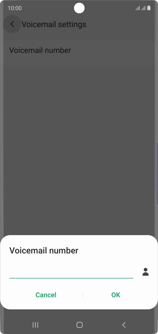 Key in +447953222222 and press OK.