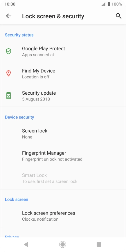Press the Home key to return to the home screen.