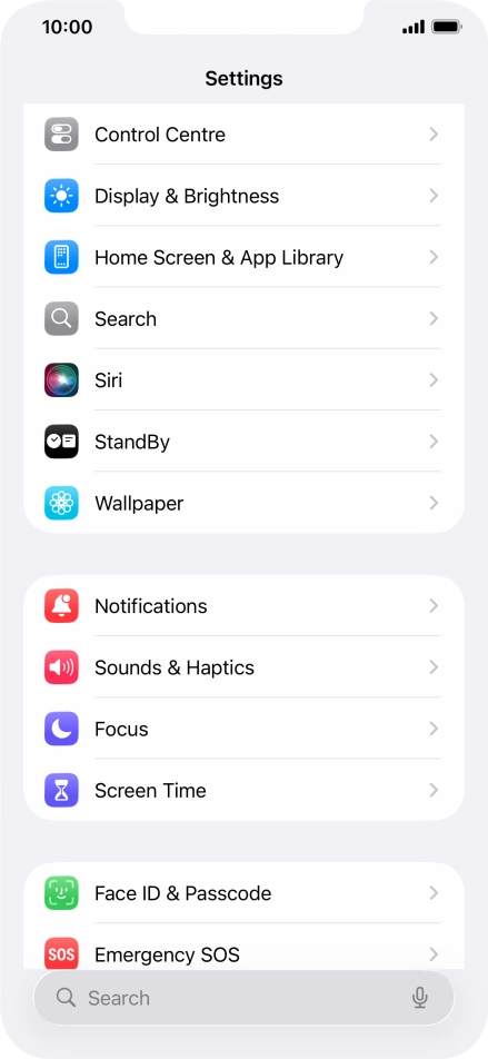 Press Screen Time and optionally select the required member of your family group.