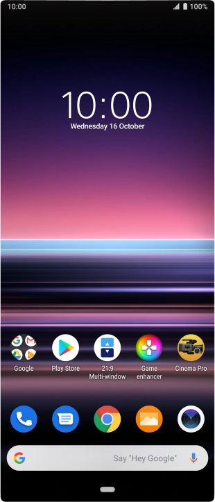 Slide two fingers downwards starting from the top of the screen.