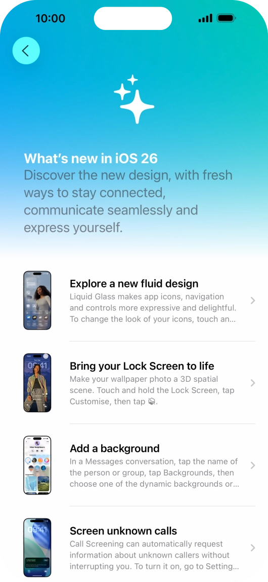 Slide your finger upwards starting from the bottom of the screen to return to the home screen.