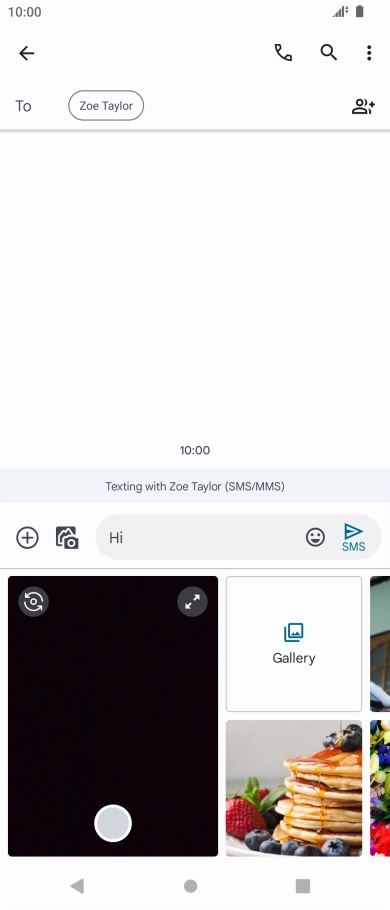 Press Gallery and go to the required folder.