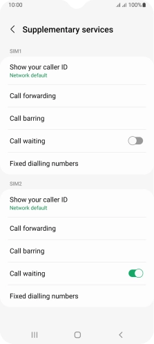 Press Call forwarding.