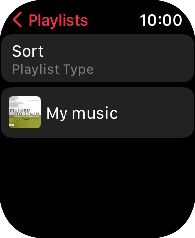 Press the required playlist.