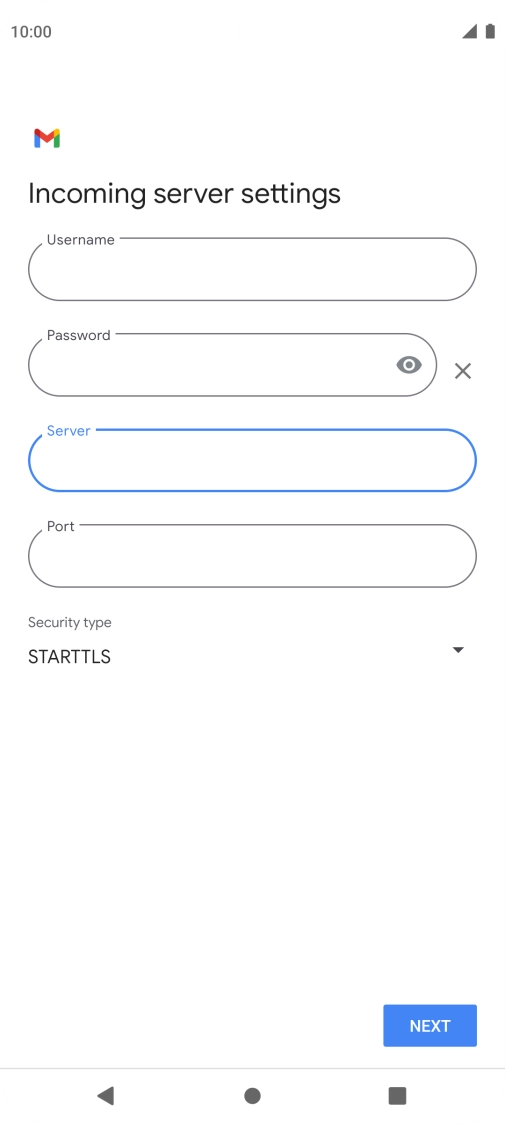 Press the field below 