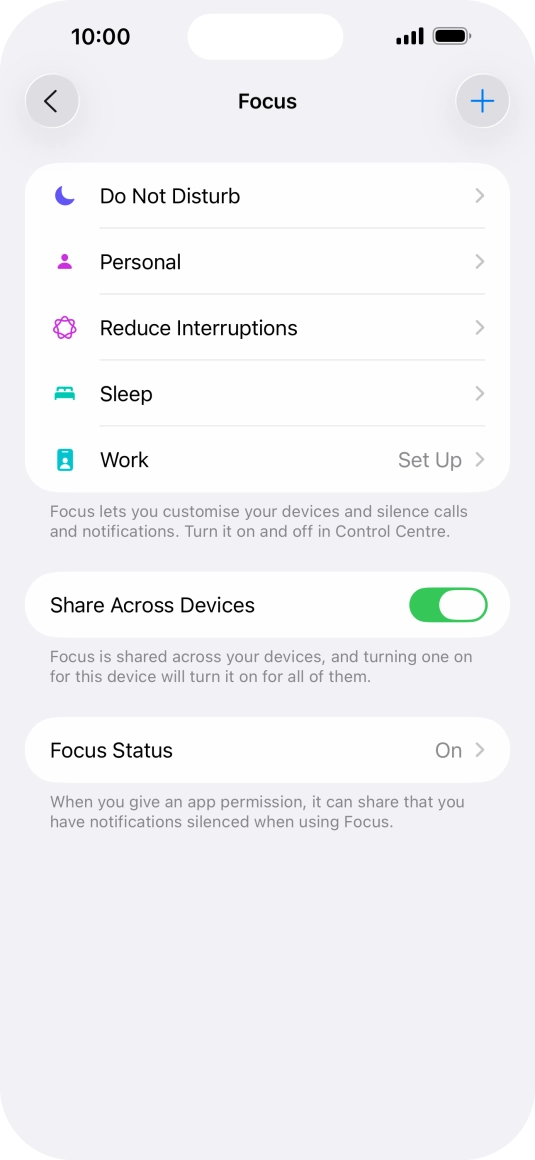 Press Do Not Disturb.