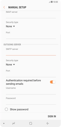 Press the drop down list below 
