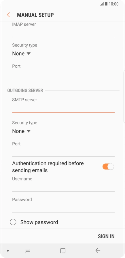 Press the drop down list below 