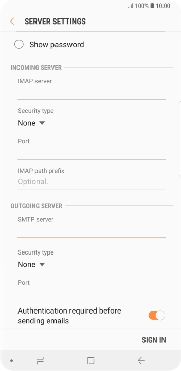 Press the drop down list below 