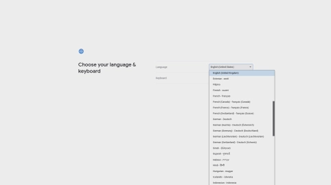 Click the required language.