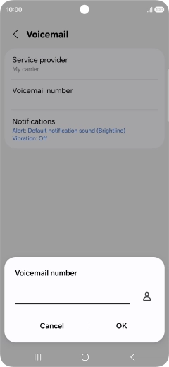 Key in +447953222222 and press OK.