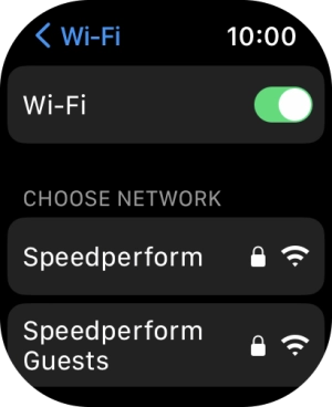 Press the required Wi-Fi network.