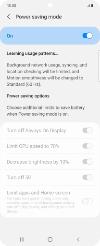 Press the Home key to return to the home screen.