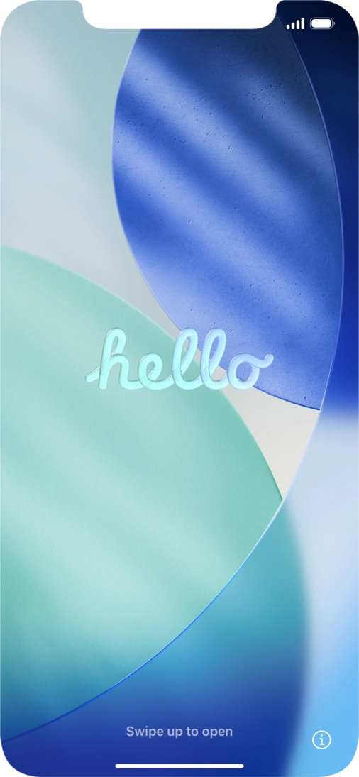 Slide your finger upwards starting from the bottom of the screen.