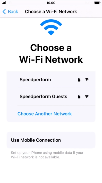 Press the required Wi-Fi network.