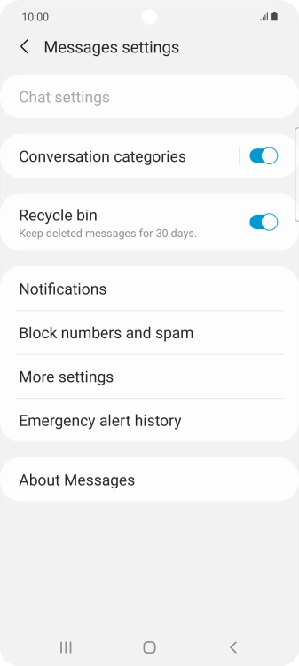 Press More settings.