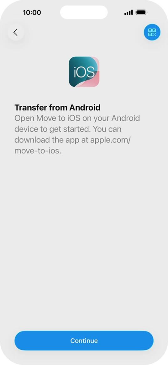 To transfer content to your phone, you need to install the app 