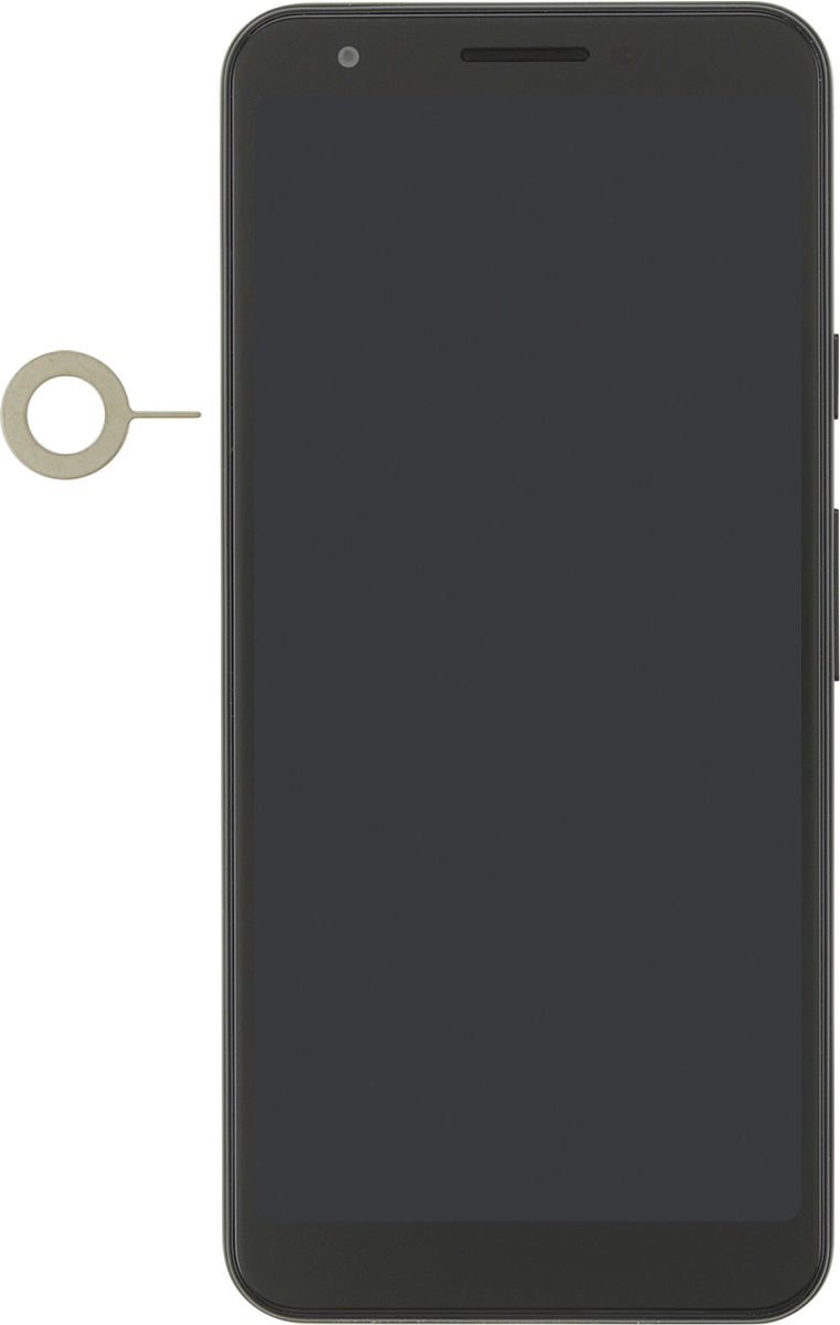 Find the opener for the SIM holder.