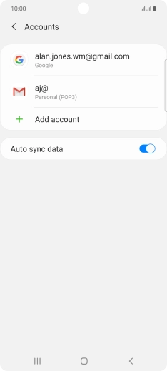 Press the Home key to return to the home screen.