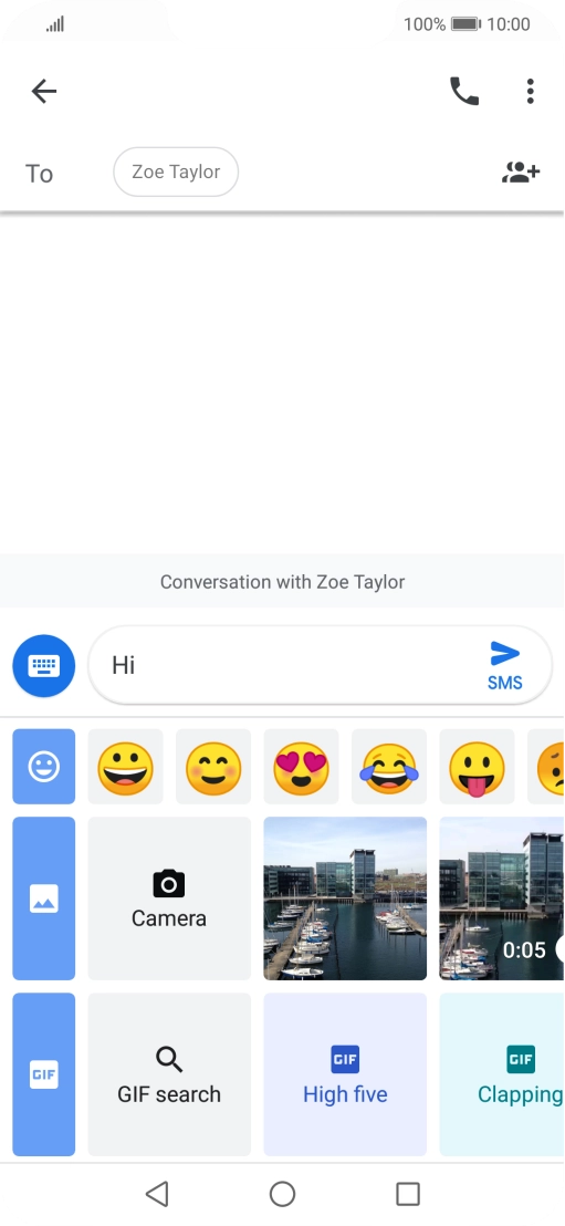 Press the gallery icon.
