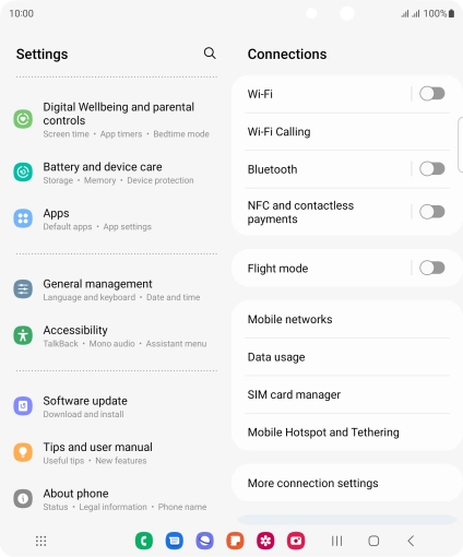 Press Software update.