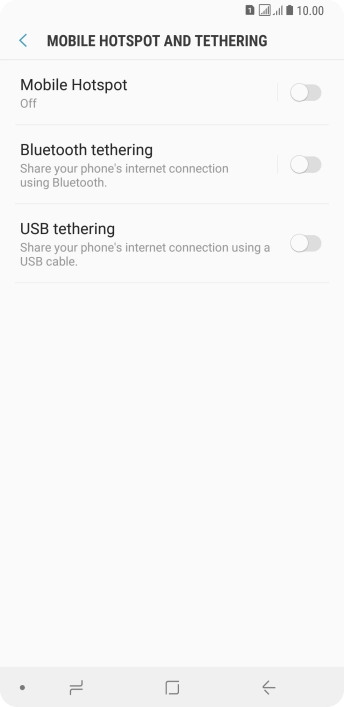 Press Mobile Hotspot.