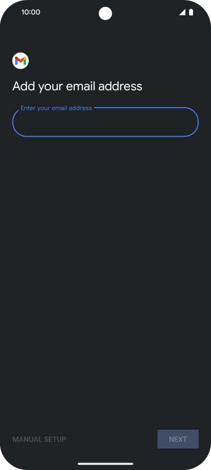 Press the field below 